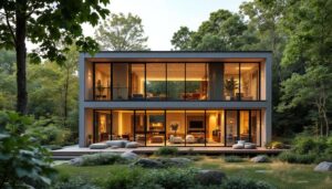 Questa casa nel New England mescola il minimalismo moderno con un’atmosfera accogliente