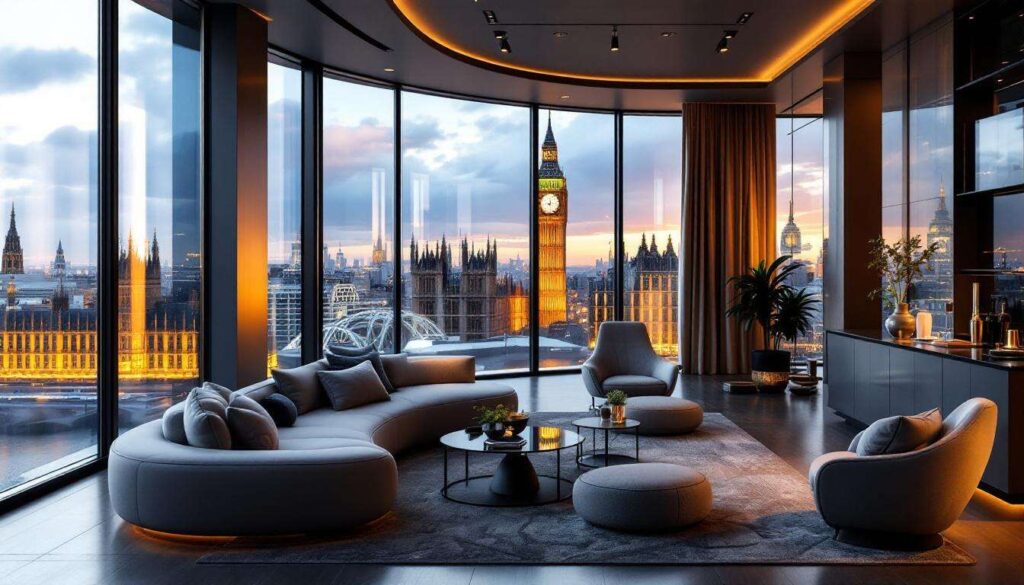 La designer Róisín Lafferty ci apre le porte di questa seducente penthouse a Londra con vista Big Ben