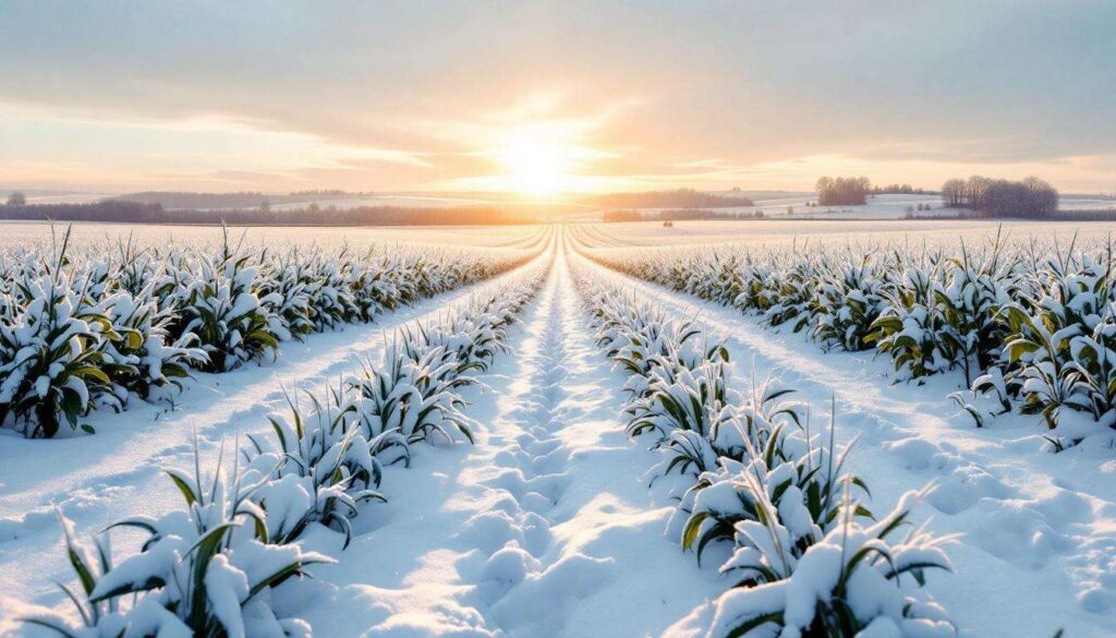 La neve benedice i campi. “Grano e frutti più sani