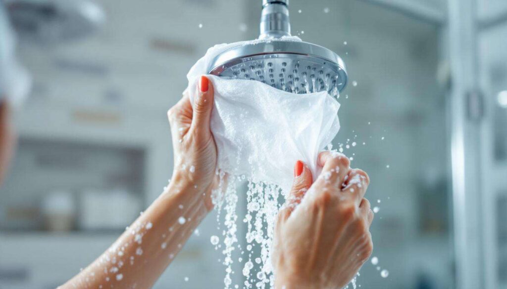 Doccia incrostata: il trucco del sacchetto di plastica che pulisce il soffione senza fatica