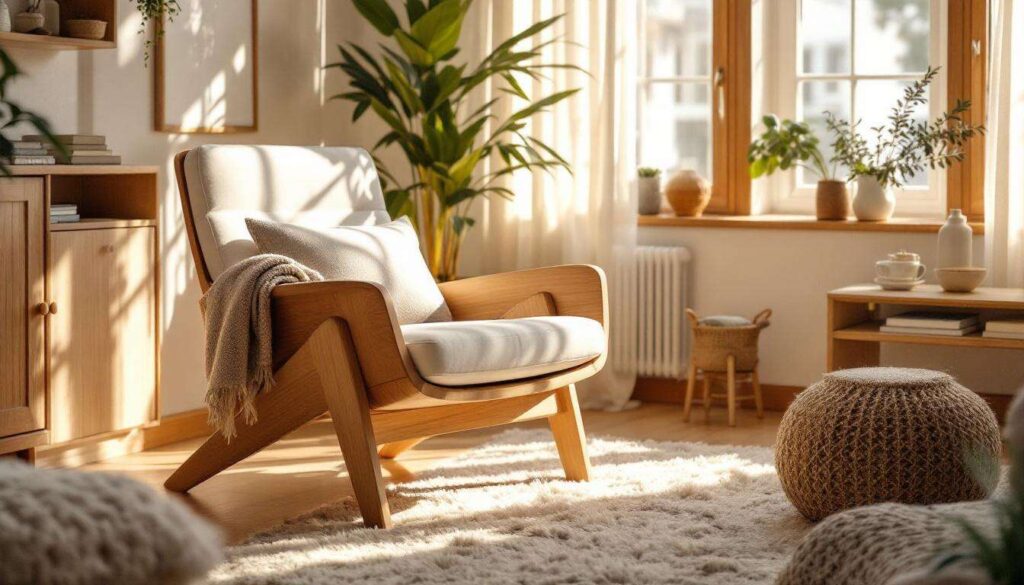 Questa poltrona IKEA porta il calore del legno naturale direttamente nel soggiorno