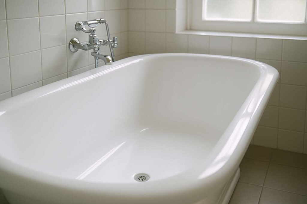 Esperto di pulizie spiega come eliminare macchie gialle, ruggine e sporco dalle vasche da bagno